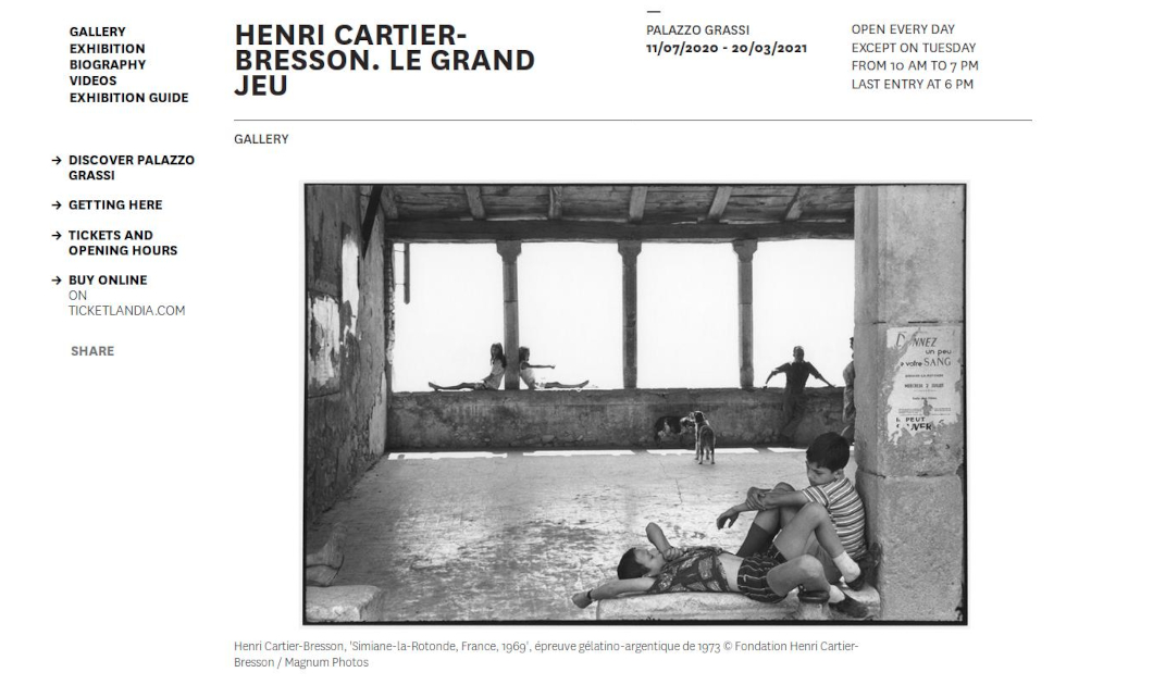 В Венеции проходит необычная выставка Анри Картье-Брессона